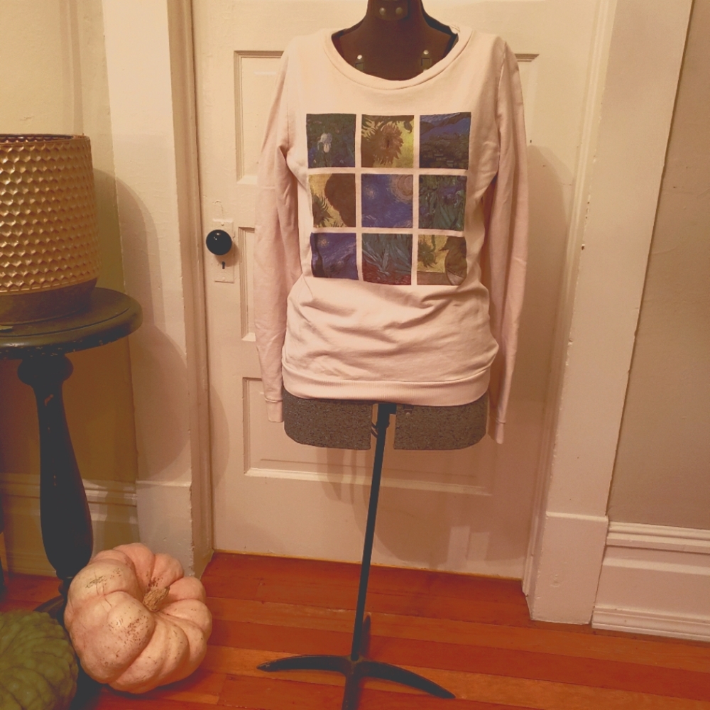 Modcloth Beige Van Gough Sweatshirt